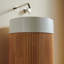 Lavabo de salle de bain rond à surface solide sans trou de robinet, sans armoire, sans couvercle d'évier, sans robinet