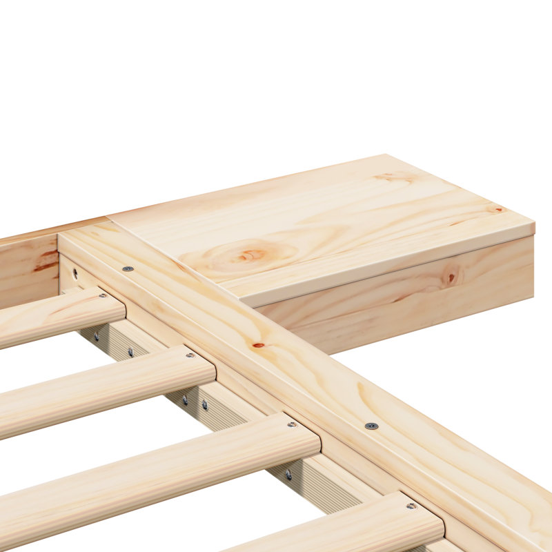 Solid Wood Bed, Super King (6'), Natural