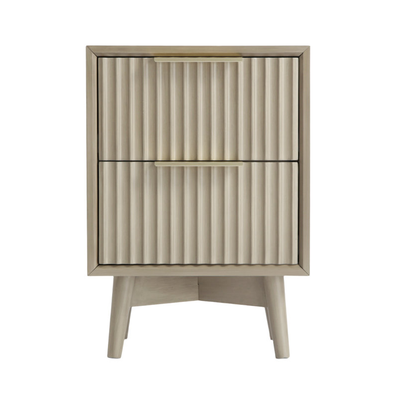 38cm W Bedside Table, Grey