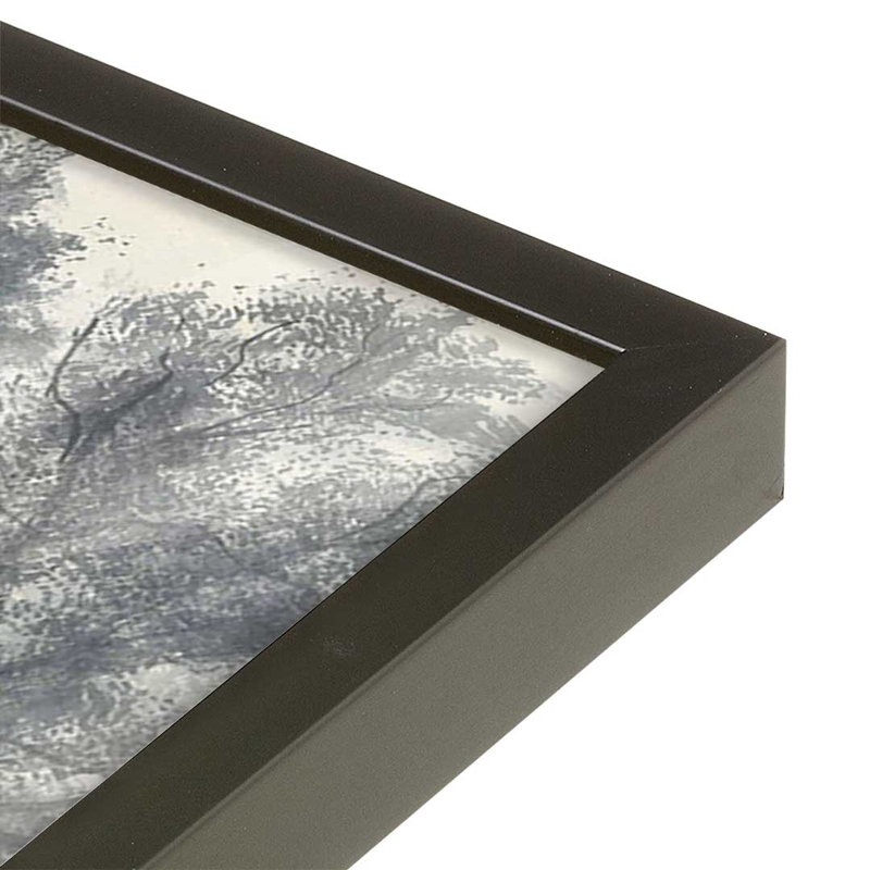 «Windswept Valley I» par Michael Willett, reproduction d'art, H 20 po x l 30 po, Noir