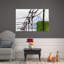 «Tangled Wires And Flowers Abstract Minimalist Modern Nature Urban», reproduction d'art murale-129898782
