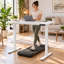 Bureau assis-debout électrique réglable en hauteur, poste de travail pour bureau à domicile, blanc