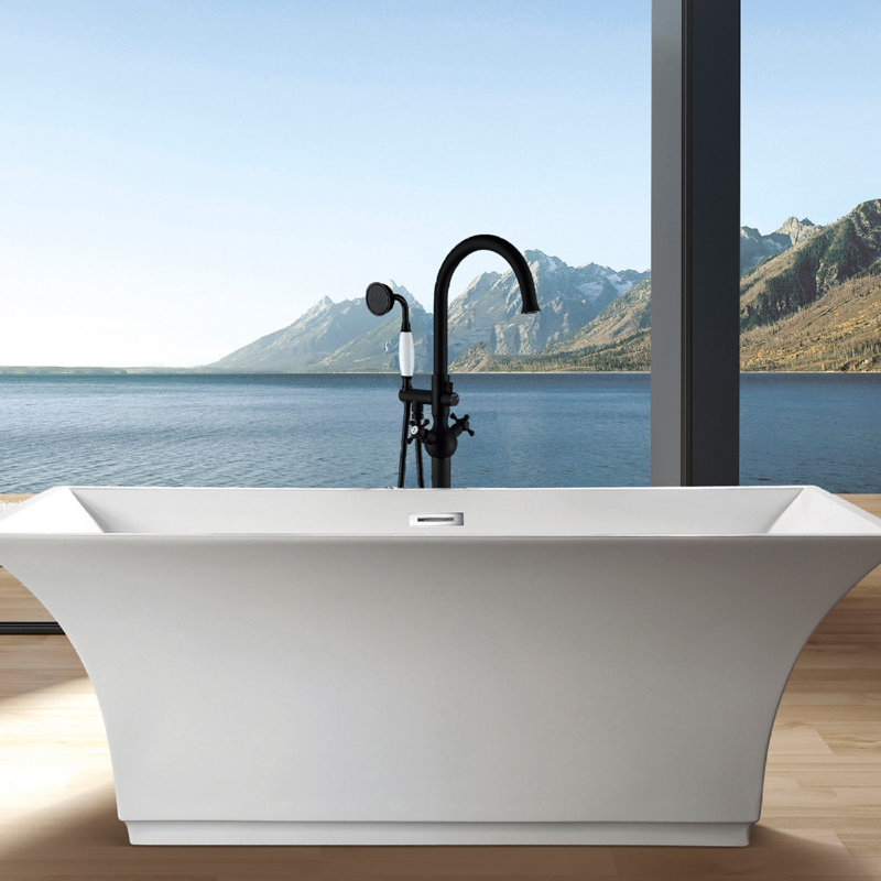 Achava Floor Tub Spout with Diverter