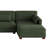 Maelina 7 - Piece Upholstered Green Corduroy Modular Sectional Sofa with Pillow Back and Removable Ottoman-108111420