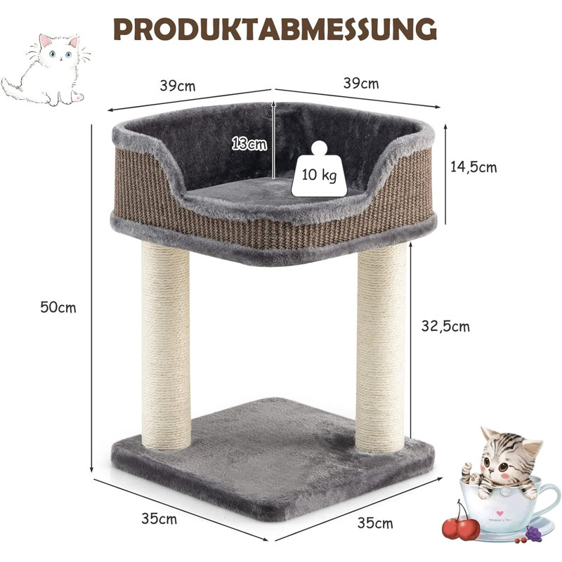 Toccoa Cat Perch, Grey