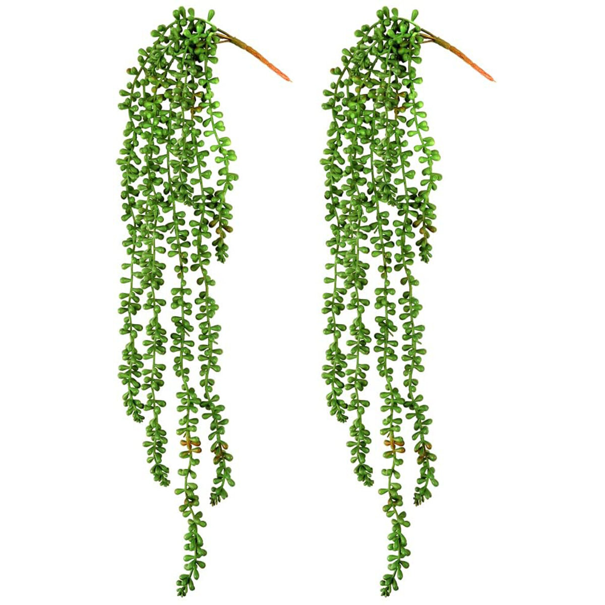 3pcs Artificial Succulents Hanging Plants,Fake String of Pearls Greenery  Plants,Decoration for Wall,Home,Garden,Indoor and Outdoor