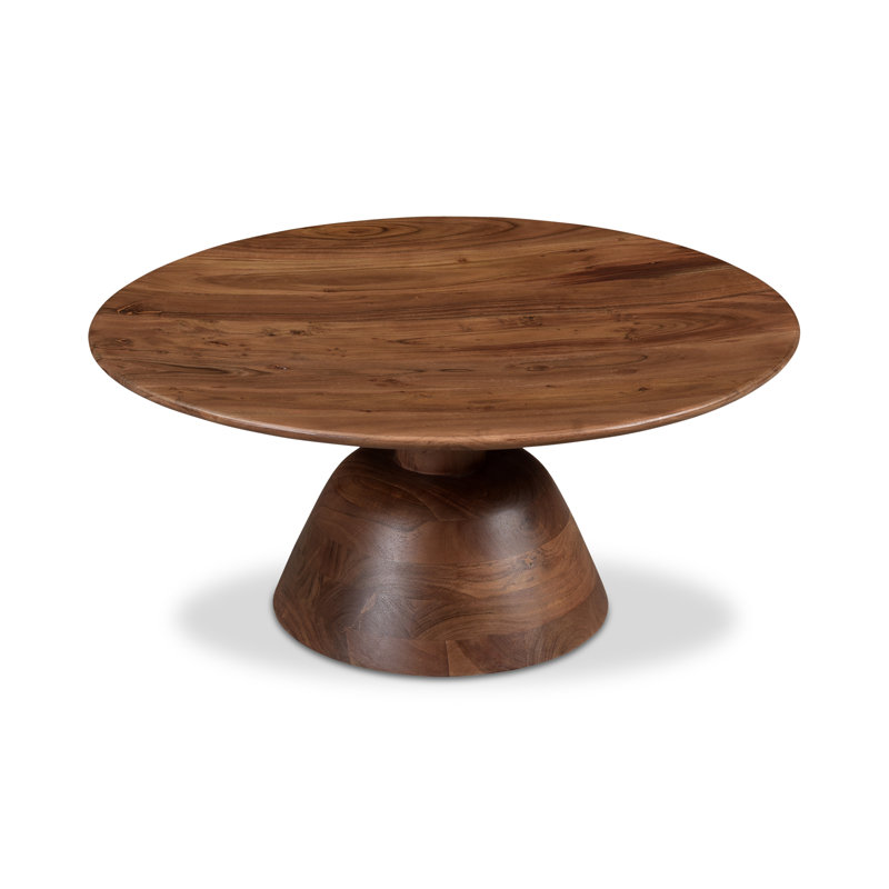 Nels Solid Wood Coffee Table, Brown