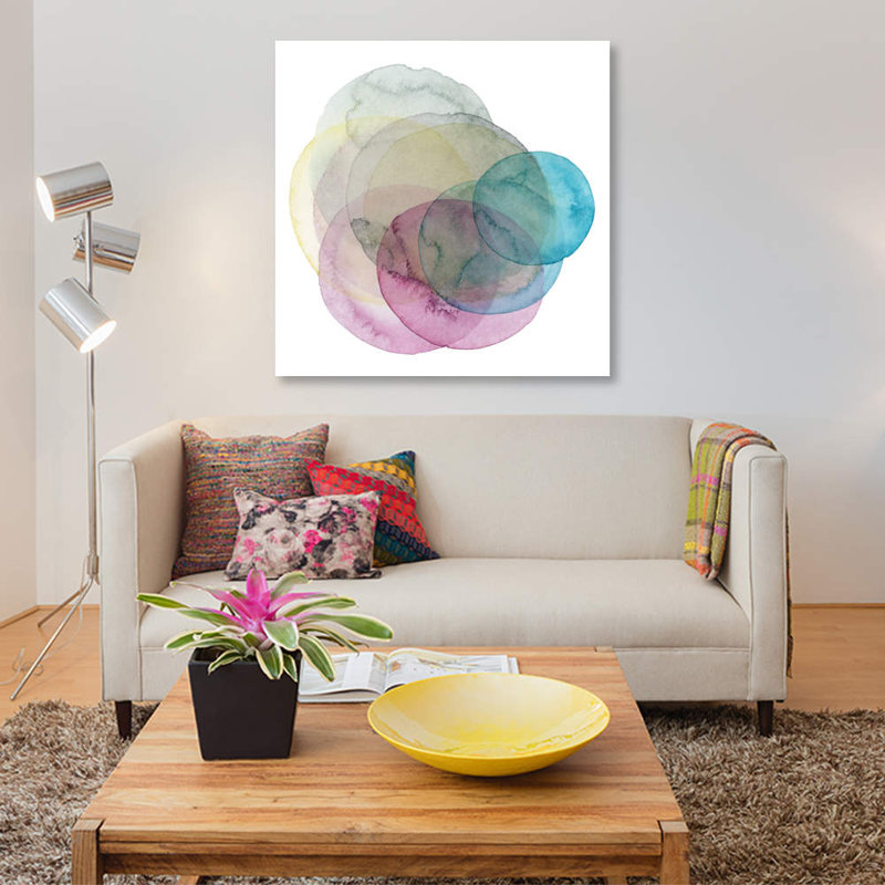 « evolution des planètes ii », impression sur toile, H 12 po x l 12 po x P 1,5 po, Toile tendue, Pas de tapis
