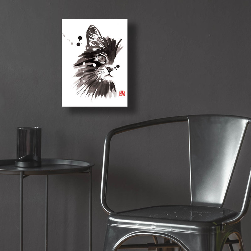«Half Cat» par Pechane, H 16 po x l 12 po