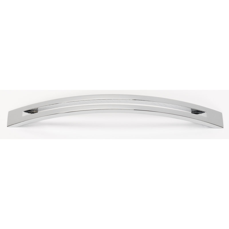 Split Top Arch Pull, Polished Chrome, 8"