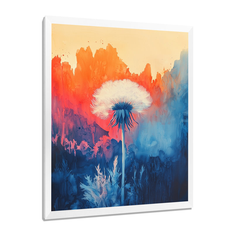 Huckaby - impressions sur toile florales, H 44 po x l 34 po, Reproduction encadrée d'une seule photo, Blanc