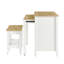 Farmstead 3-Piece Kitchen Island And Stool Set In Oak White