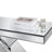 Rillamas LED Lighting Mirrored Console Table Crushed Diamond Inlay