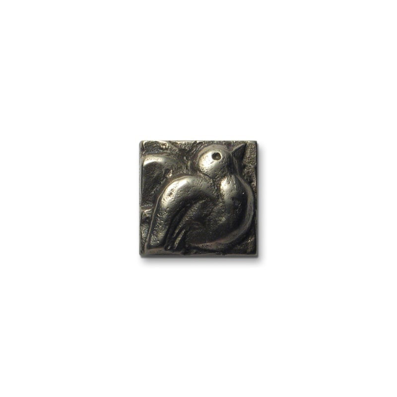 Dove Bronze Square Knob, White Bronze
