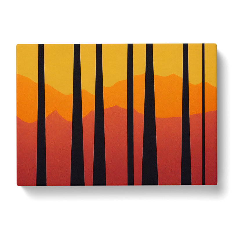 Passionate Abstract Forest - Wrapped Canvas, 40cm H x 60cm W x 3cm D