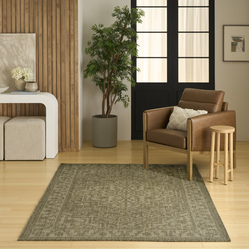 Tulum Persian Indoor/Outdoor Area Rug, Rectangle 5'3" x 7'