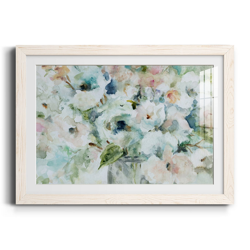 Blooming Softly - Reproduction de cadre photo sur papier, Blanc, H 31,5 po x l 23,5 po x P 1,5 po