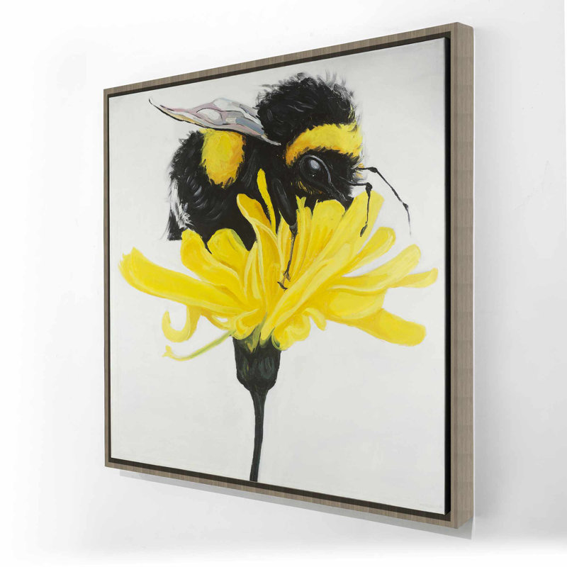 «Bumblebee on a Dandelion», art contemporain sur toile