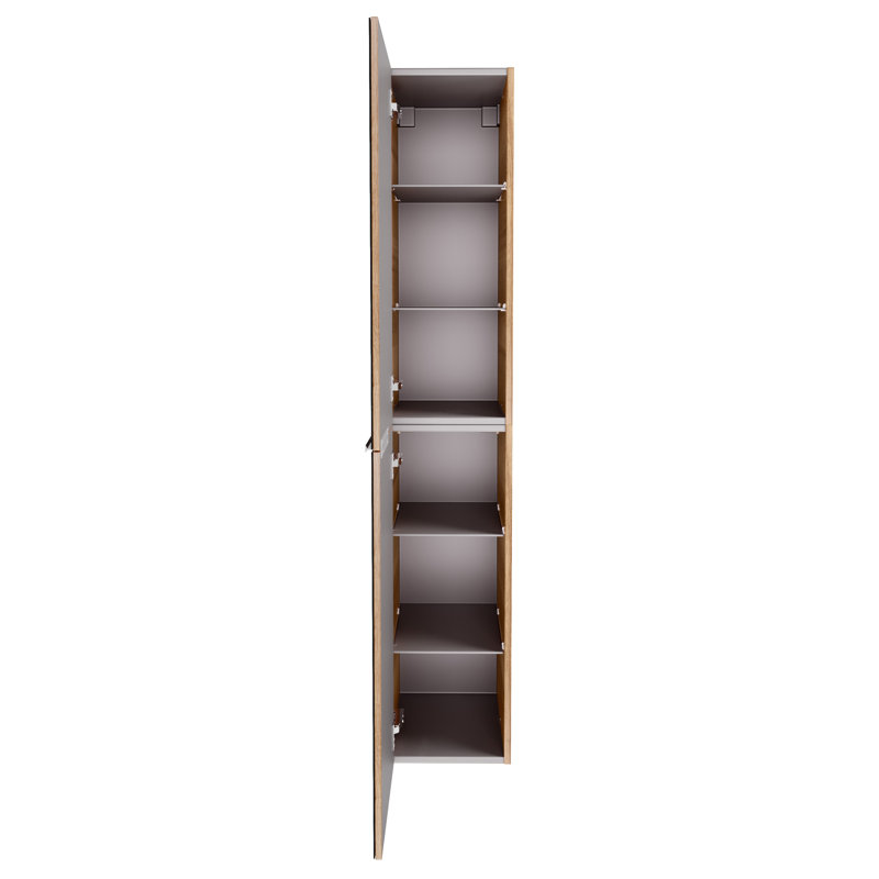 B.Brillant 30cm W x 162cm H x 31.8cm D Linen Cabinet, Black