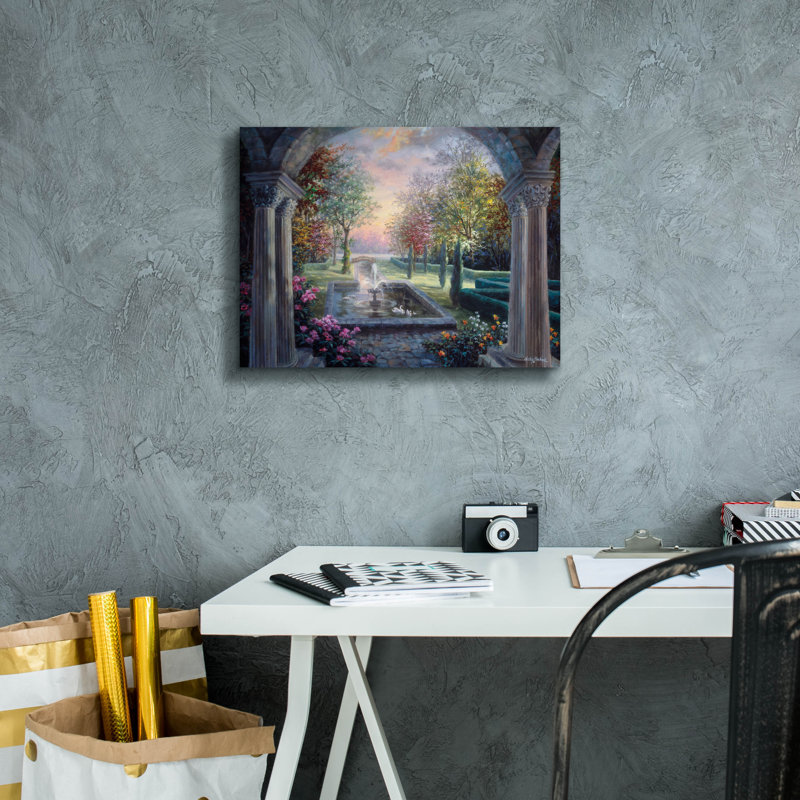  «Soulful Mediterranean Tranquility» par Nicky Boehme, art mural sur toile, 16 po x 12 po, H 12 po x l 16 po