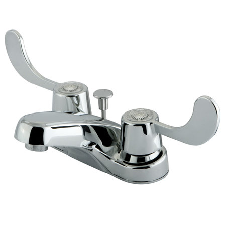 Vista Centerset Bathroom Faucet with Drain Assembly, With ABS Pop-Up Drain