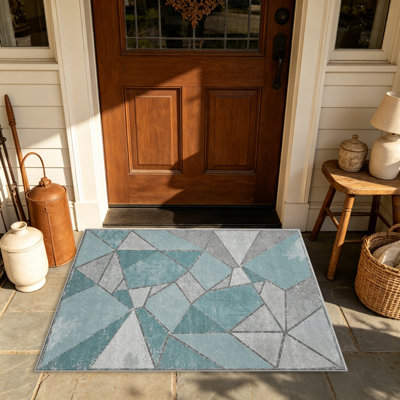 Tapis Dusty Blue Vintage
