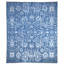 Hand Knotted Wool Area Rug in Blue