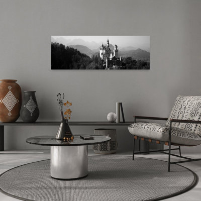 Castle On A Hill Neuschwanstein Castle Bavaria Germany by Thomas Winz - Wrapped Canvas Panoramic Print