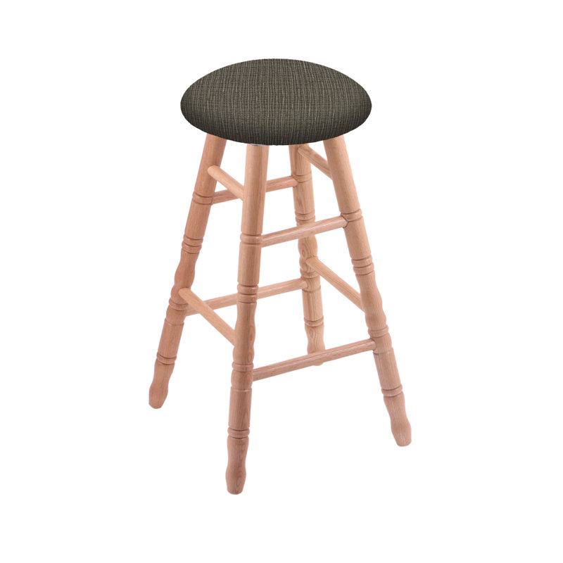 Tabouret tournant 30", Chêne naturel, Calice graphique, Tabouret de comptoir (siège d'une hauteur de 24 p