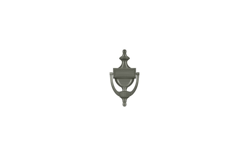 Victorian Brass Door Knocker, Antique Nickel