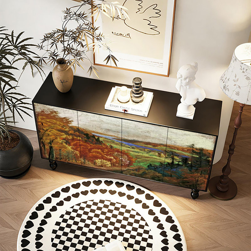 Buffet léger de luxe rétro avec art français