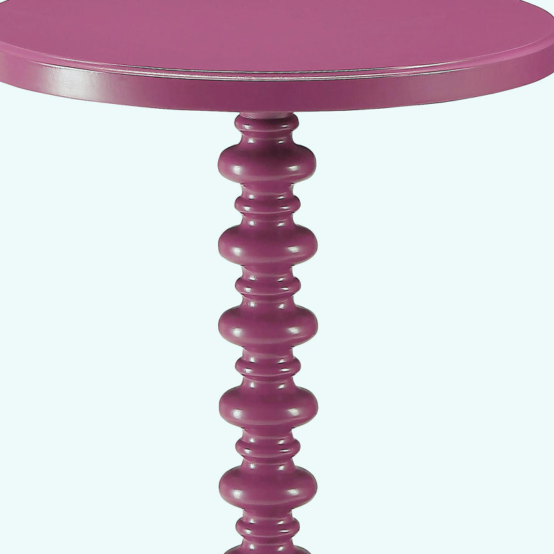 Table d'appoint mauve avec base, Mauve
