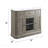Marble Top & Weathered Oak Finish Server