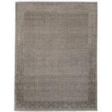 Pearl Wool Floral Area Rug in Gray