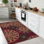 Tapis boho antidérapant lavable à la machine pour le salon, le couloir-2058555812