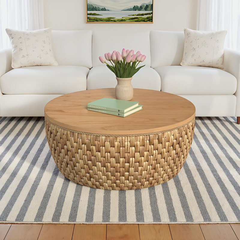 Etherea Solid Wood Top Coffee Table