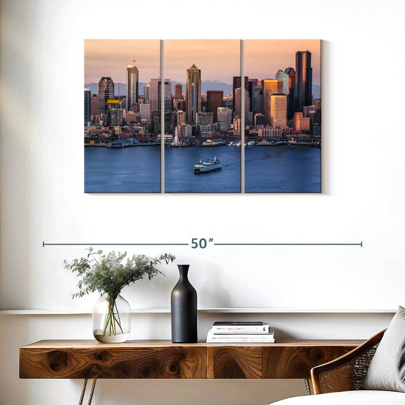 Vue de Seattle, H 24 po x l 38 po