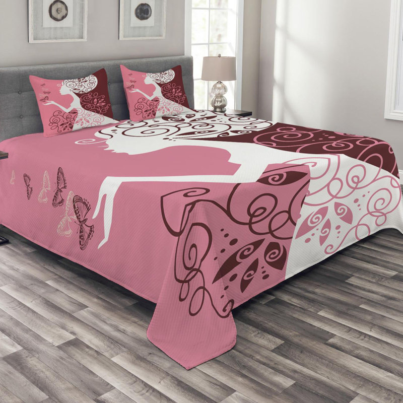 Farmhouse / Country Polyester Coverlet, King Coverlet + 2 Shams