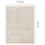 Tapis crème à rayures neutres-642212395