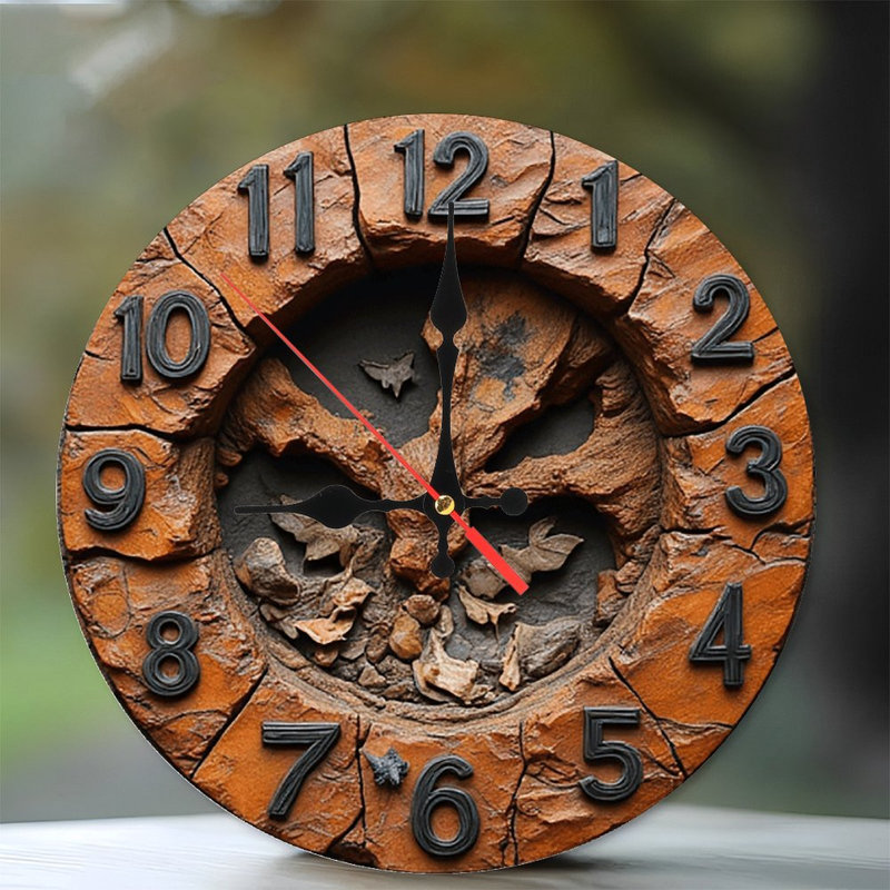 Horloge murale rustique