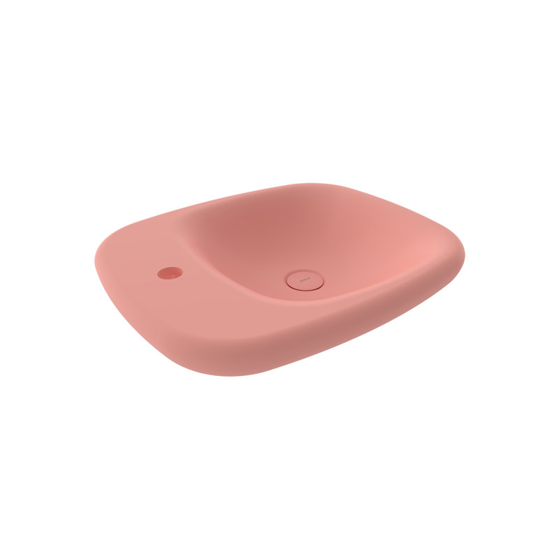Fenice Vessel Bowl - 54x45cm 1TH, Matte Salmon