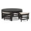 Raffles Rattan Cocktail Table with Benches-71441866-71441908