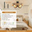 Ventilateur de plafond 20 po avec cage Boho
