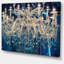 Lustre en cristal rétro bleu, art mural - Lustre en cristal-35105505-35105508