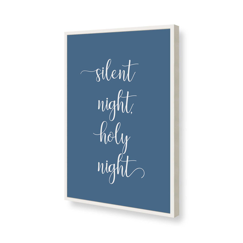 «Silent Night», reproduction d'art, 8 po x 10 po, Blanc opaque