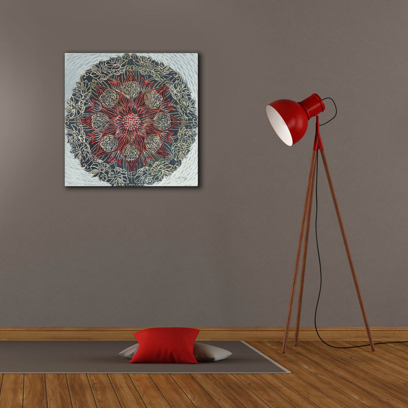 «Starshine Mandala 2» par Candra Boggs, art mural sur toile, H 26 po x l 26 po x P 1,5 po