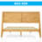 Solid  Wood Platform Bed Frame with Headboard – Mid-Century Modern Style, Carved Wood Grain, Easy Assembly with Smart Tool, No Box Spring Needed-628697608-628697607