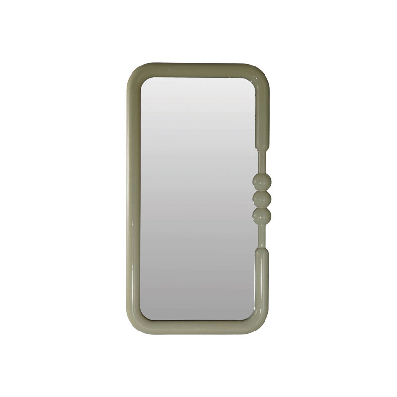 Miroir mural en bois avec boule