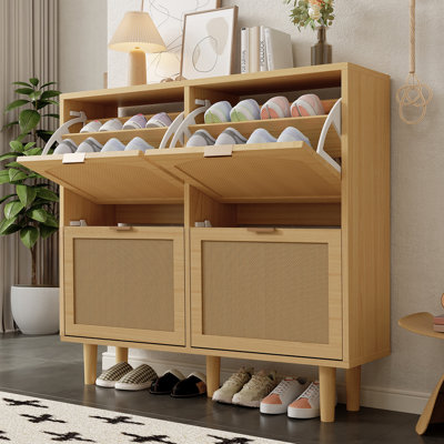 16 Pair Flip Down Shoe Storage