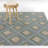 Schnitzer Green/Blue Modern Geometric Area Rug-741991430